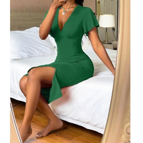 Boho split hem bodycon dress - Picture 14 of 16